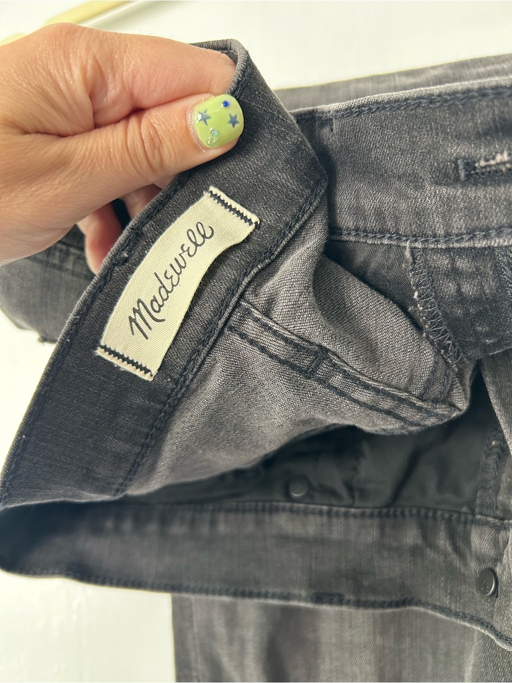 Madewell Women's Charcoal/Black Skinny Jeans